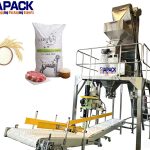 Ensacadora de pesaxe semiautomática de 25 kg para produtos granulares