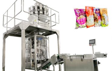 Máquina de envasado ZL720 VFFS con pesadora de cabezas múltiples para alimentos conxelados