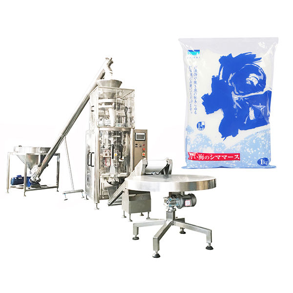 Máquina de selado de recheo de forma vertical con taza volumétrica para sal