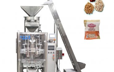 Máquina de envasado automático vffs para pequenos produtos granulares (sal, arroz, azucre, feixón, grans)