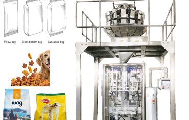 Máquina de envasado de selado de recheo de forma automática de bolsas verticais para alimentos para animais