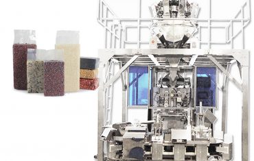 Máquina automática de envasado de recheo de bolsas de baleiro tipo ladrillo para grans