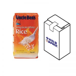 Bolsa de fondo plano con etiquetado superior para grans